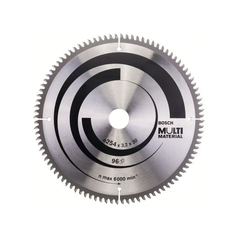 Bosch Accessories Multi Material 2608640451 Hartmetall Kreissägeblatt 254 x 30 x 3.2 mm Zähneanzahl: 96 1 St.