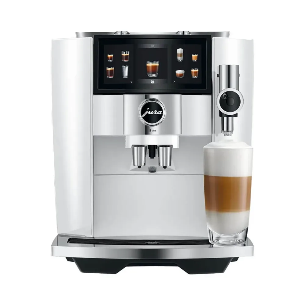 JURA J8 twin Diamond White (SA) Kaffeevollautomat – JURA Kaffeevollautomaten Haushalt – weiss