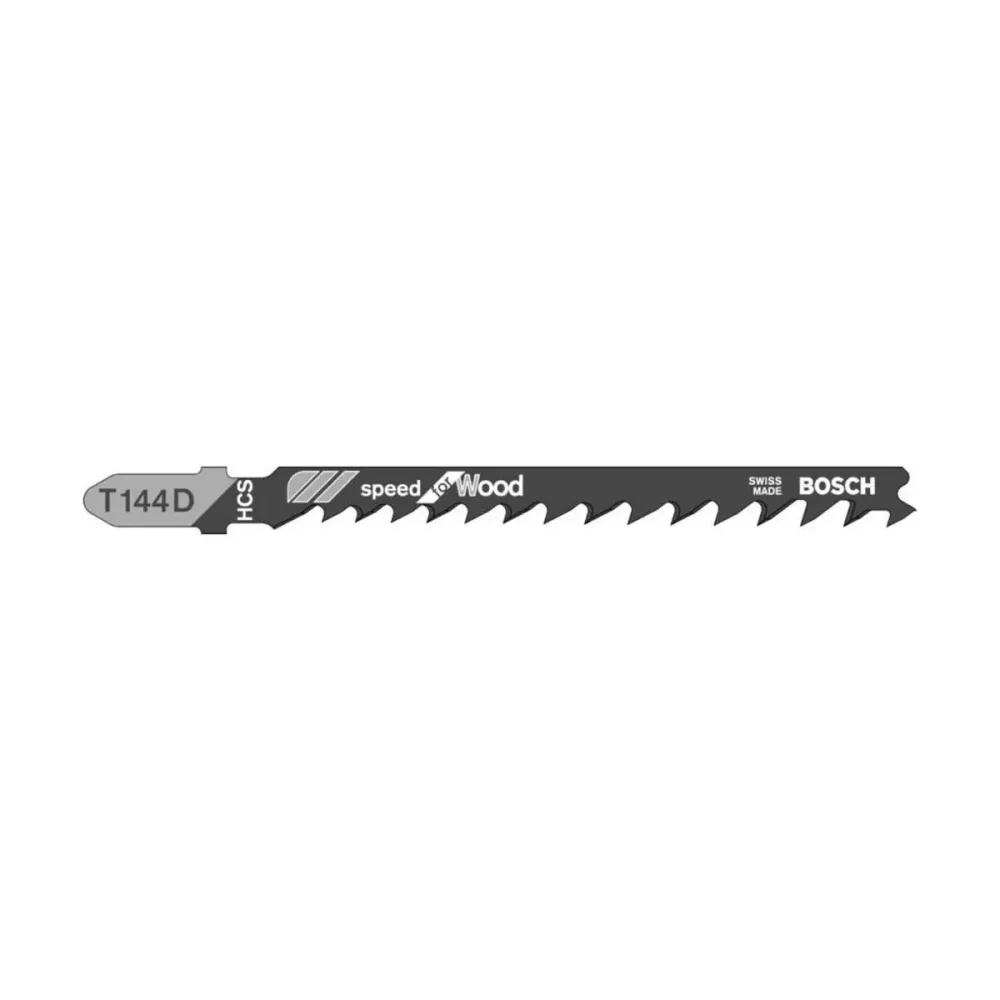 Bosch Accessories 2608633625 Stichsägeblatt T 144 D Speed for Wood, 25er-Pack 25 St.