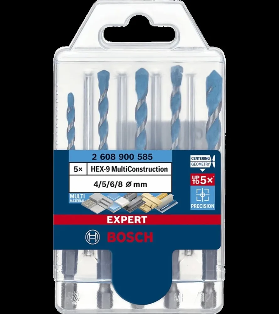 Bosch Expert HEX-9 Multiconstruction Bohrer Set 5 tlg.