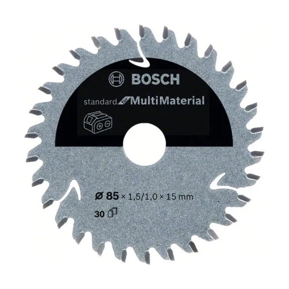 Bosch Accessories Kreissägeblatt Ø 85x15x1,5mm 30 HLTCG HM Standard for MultiMaterial 2608837752 Kreissägeblatt 85 x 15