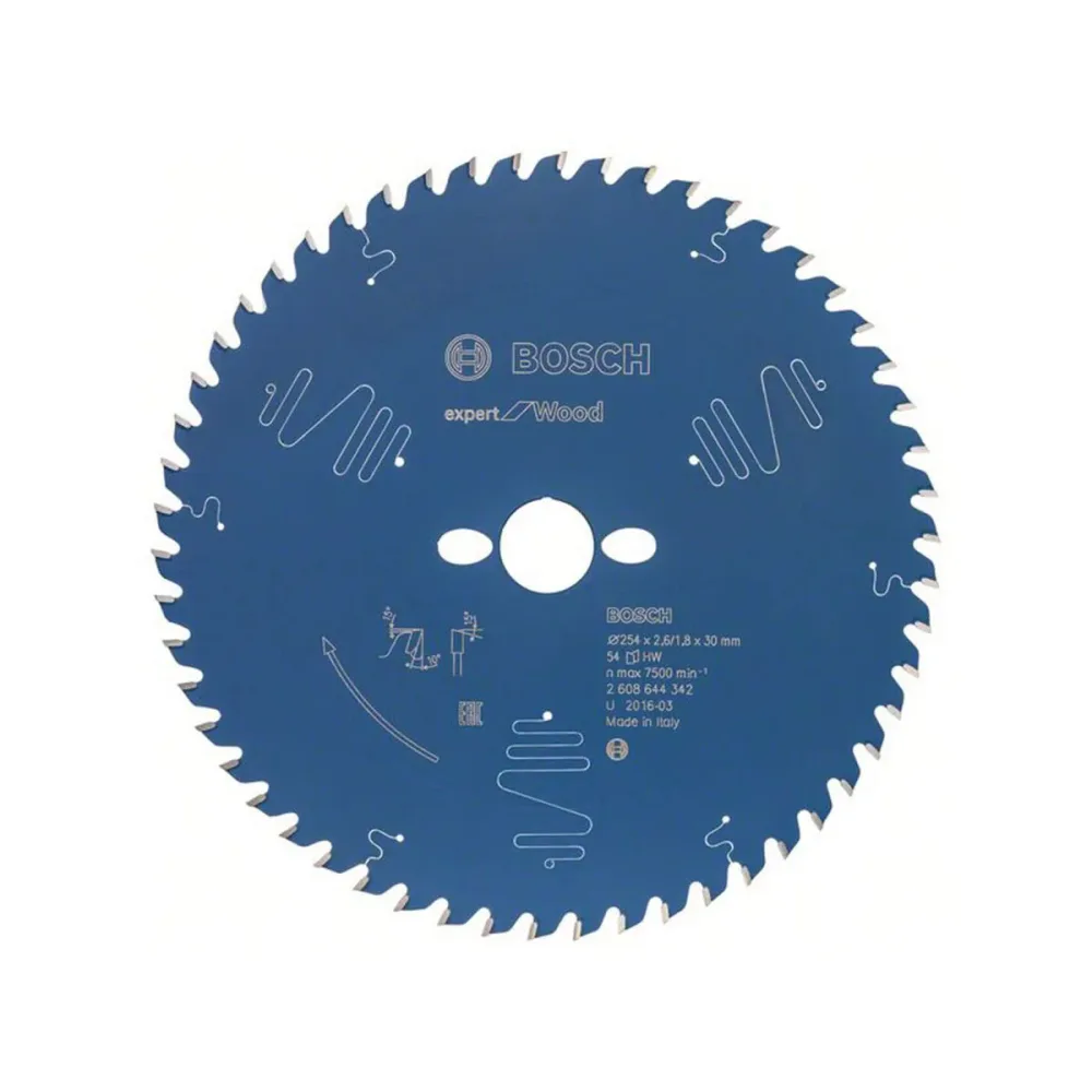 Bosch Accessories Expert for Wood 2608644342 Kreissägeblatt 254 x 30 x 1.8 mm Zähneanzahl: 54 1 St.