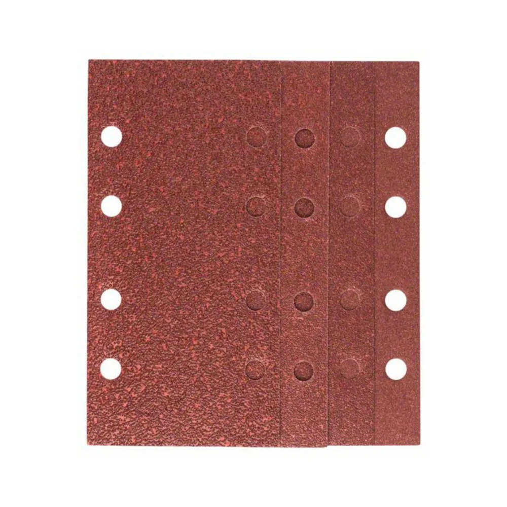 Bosch Accessories 2607019495 Schwingschleifpapier-Set mit Klett, gelocht Körnung (num) 60, 80, 120 (L x B) 185 mm x 93