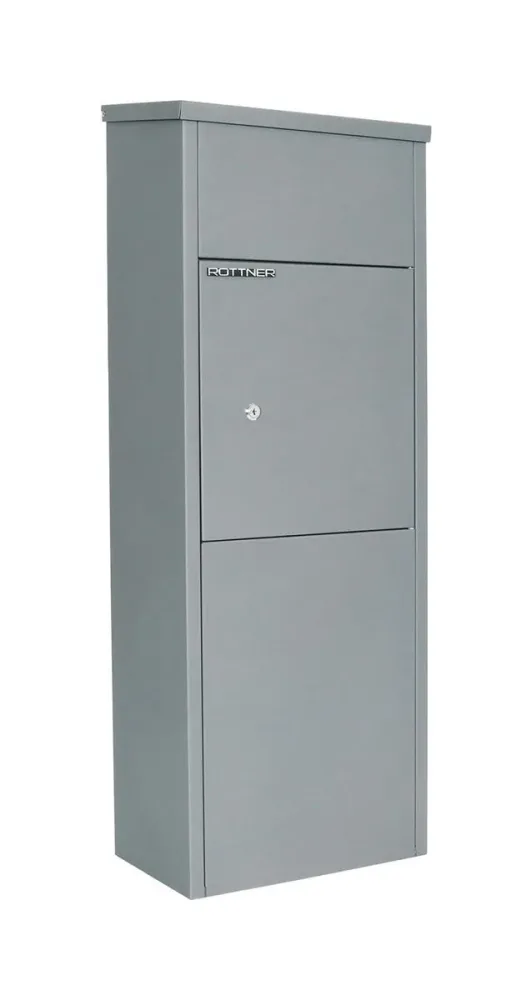 Rottner T06399 Parcel Keeper 1000 Stand Paketbriefkasten Silber