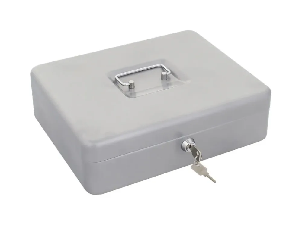 Rottner T06110 HomeStar Cash 4 Geldkassette Silber