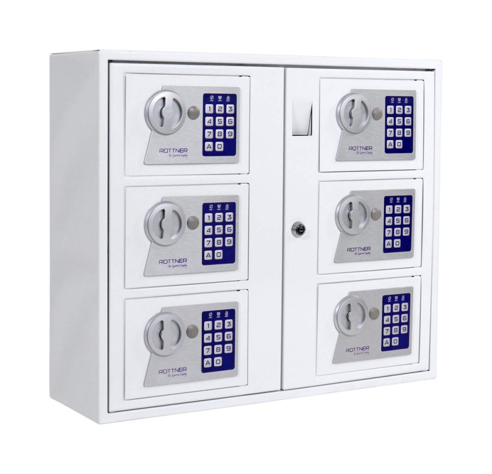 Rottner T05380 Keysystem 6 Schlüsselausgabe Elektronikschloss Weiss