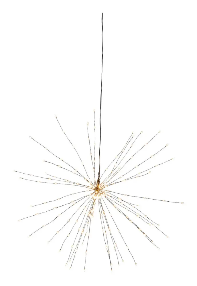 Star Trading Firework Dekoration 50 cm Schwarz