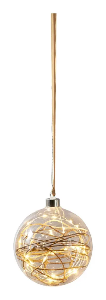 Star Trading Glow Glaskugel Dekoration 16 cm