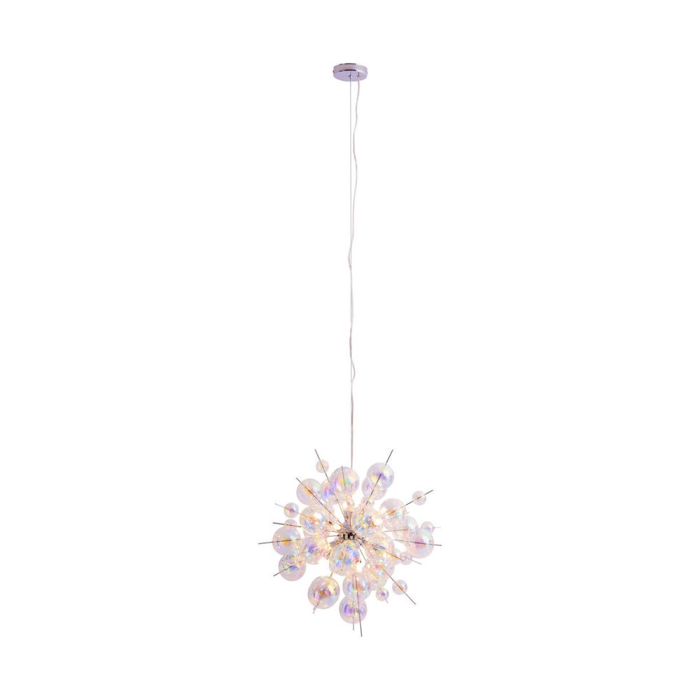 Pendellampe Explosion Edelstahl Metall B 65 H 65 cm - Farbe: chrom - Material: Metall/Glas - Pendellampe