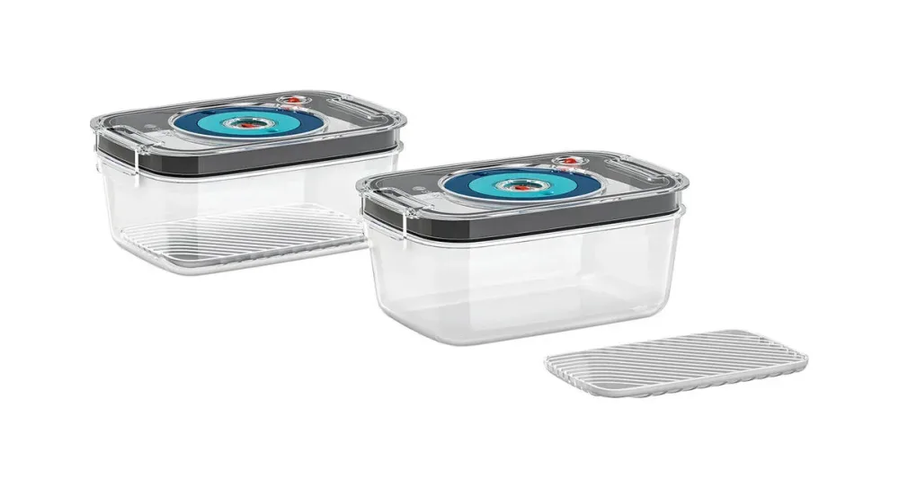 Bosch Vakuum Frischhaltedosen 2 Stk. Zubehör – Vakuumiergerät Zubehör – transparent