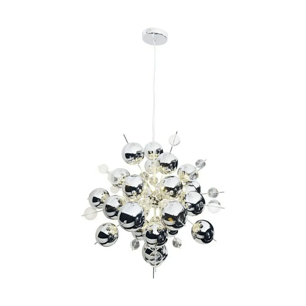 Näve Explosion Copper Pendelleuchte Chrom 65 cm