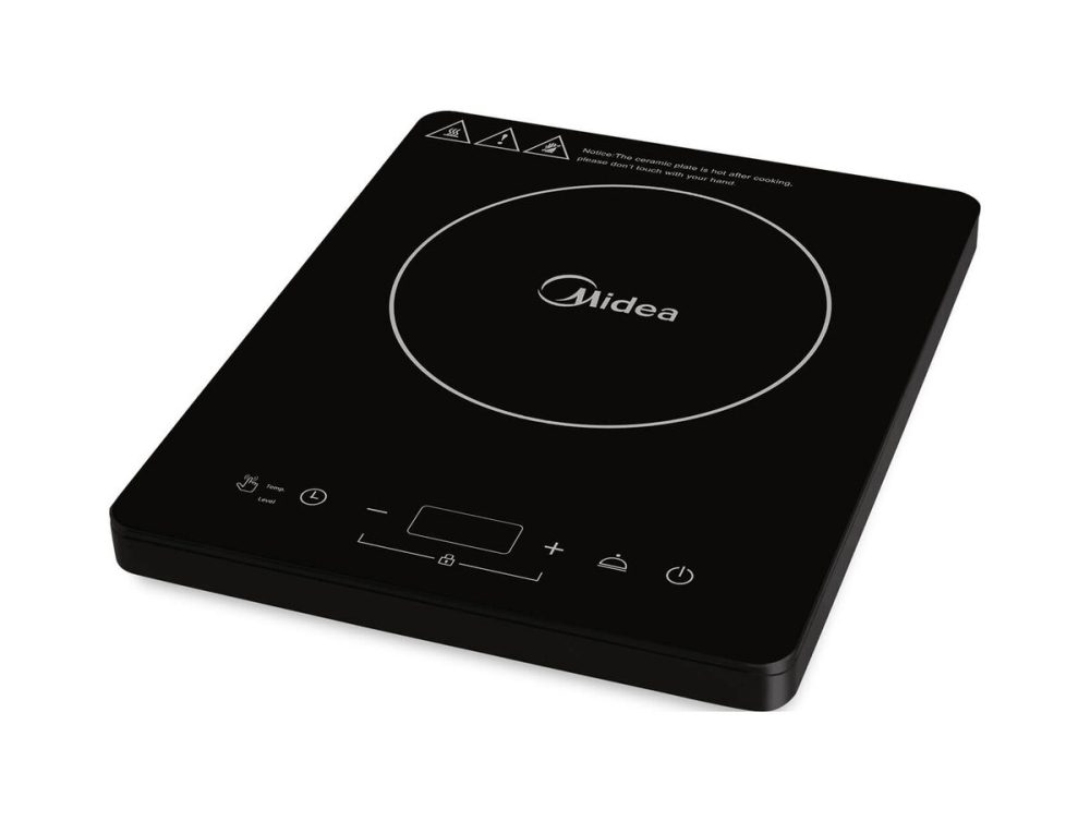 Midea Kochplatte Induktion Ø 17 cm Induktionskochplatte – schwarz