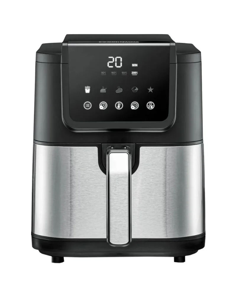 Rommelsbacher FRH 1500 Heissluftfritteuse – Airfryer - Friteuse – edelstahl / schwarz