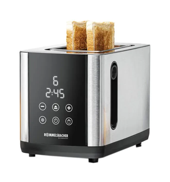 Rommelsbacher TO 850 Toaster – edelstahl / schwarz