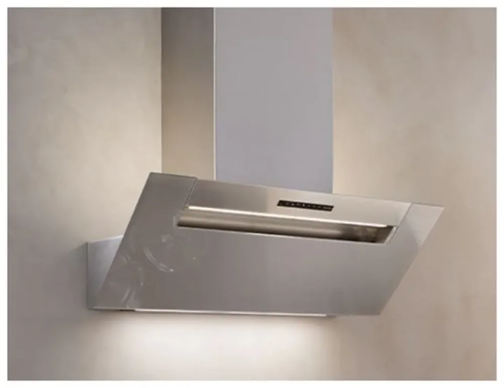Wesco BKH 90 EG-2 Silber-Metallic Abluft Wandhaube – Wandhaube/Dunstabzugshaube Wand