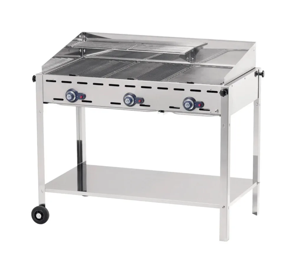 HENDI, Gasgrill, HENDI GREEN FIRE 3 BRENNER Gasgrill, Produkte & Wohnen