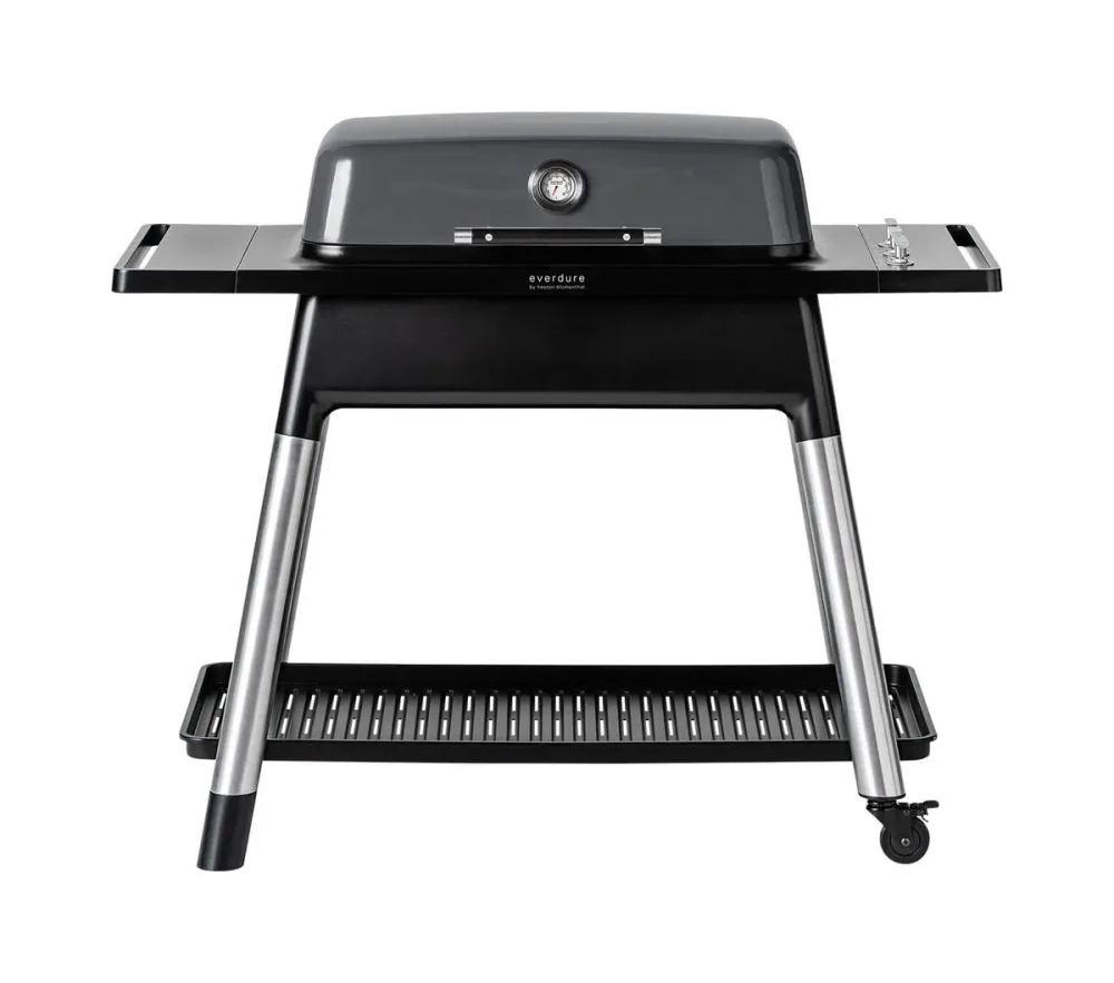 Everdure FURNACE Gasgrill, graphite mit Doppelboden Gasgrill – grafit