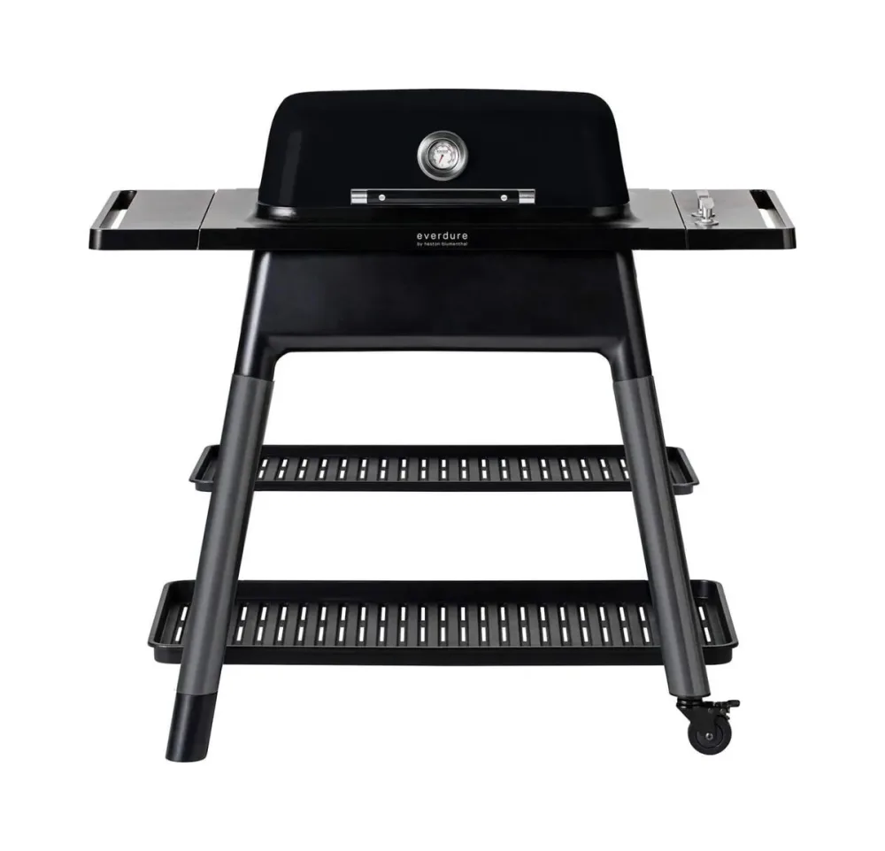 Everdure FORCE Gasgrill, schwarz mit Doppelboden Gasgrill