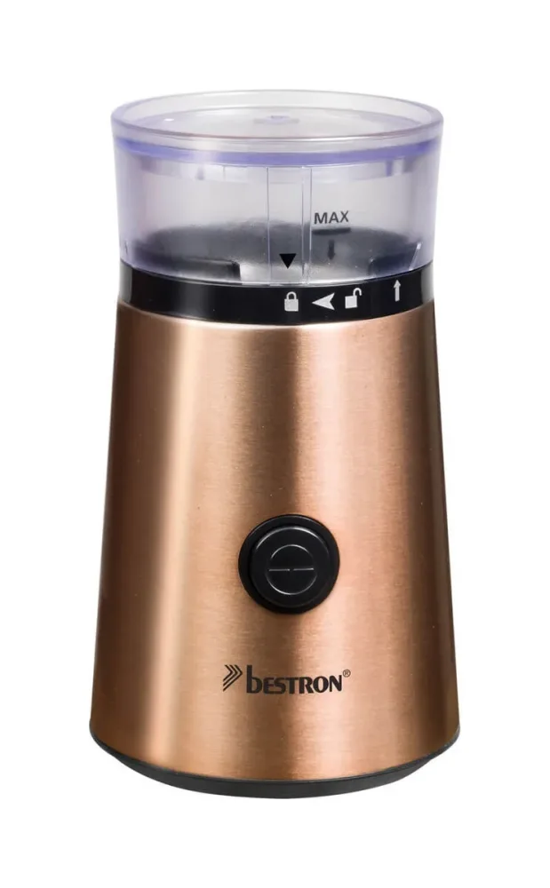 Bestron ACG1000CO Elektronische Kaffeemühle – kupfer