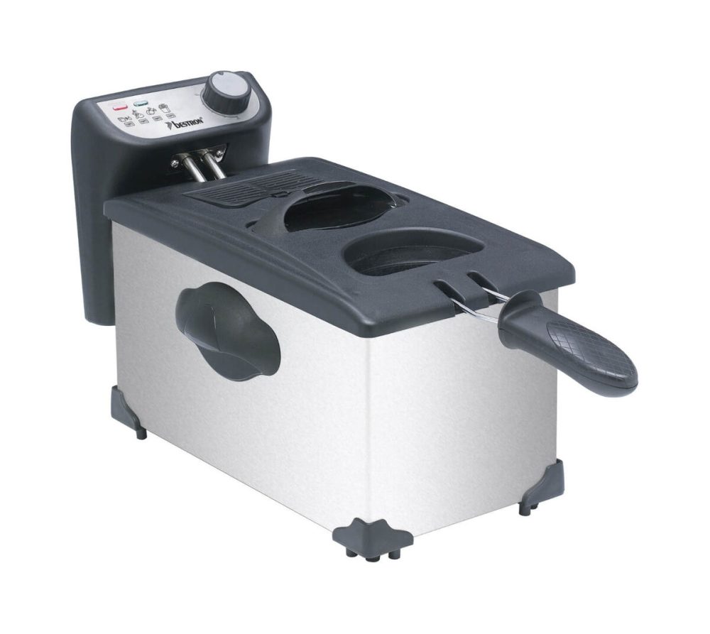 Bestron Fritteuse Cool Zone AF351 – Airfryer - Friteuse – silber