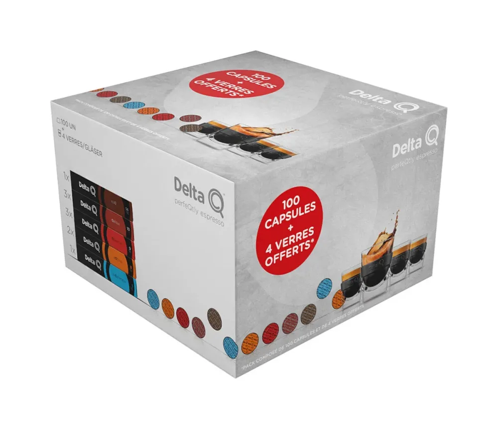 Delta Q Kaffee- und Gläser-Set
