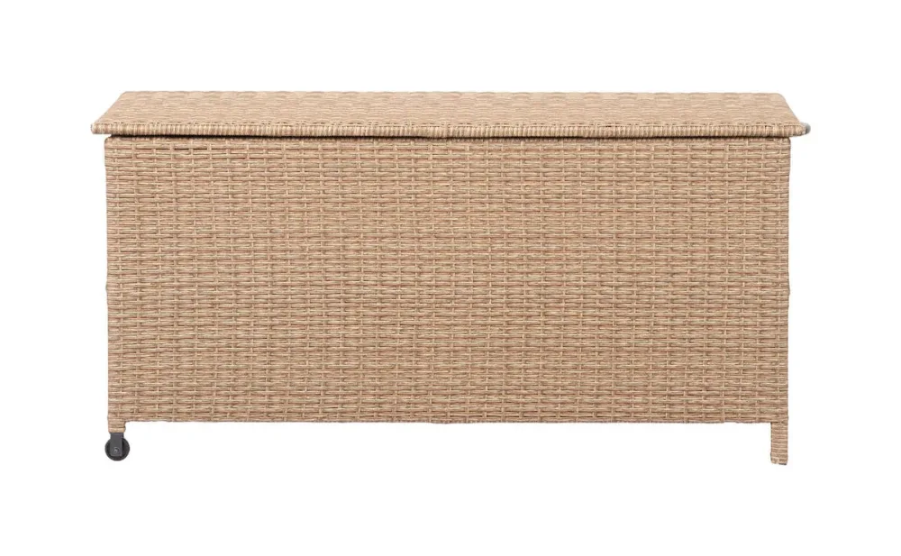 Schou Kissenbox Victor Rädern/PP/Rattan Nature