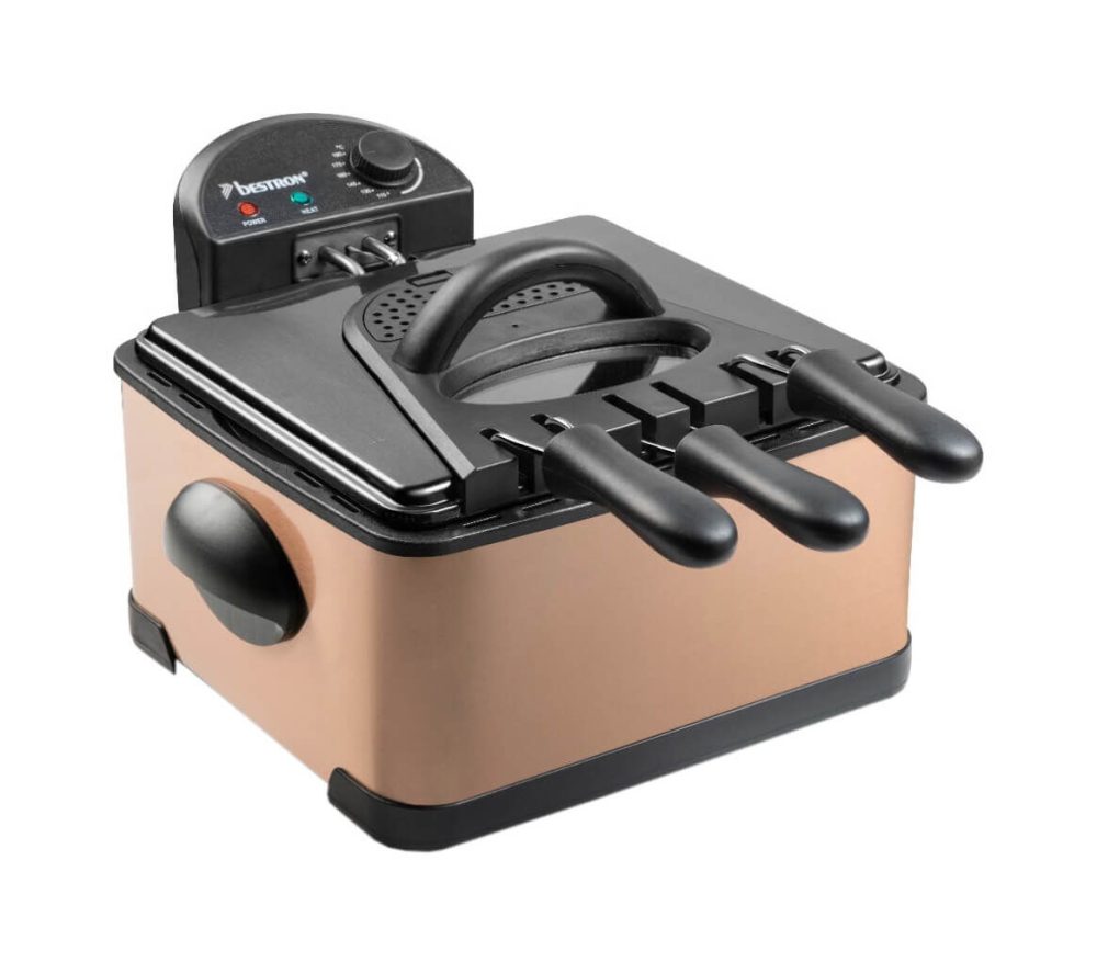 Bestron DF402CO XL Öl-Fritteuse – Airfryer - Friteuse – kupfer