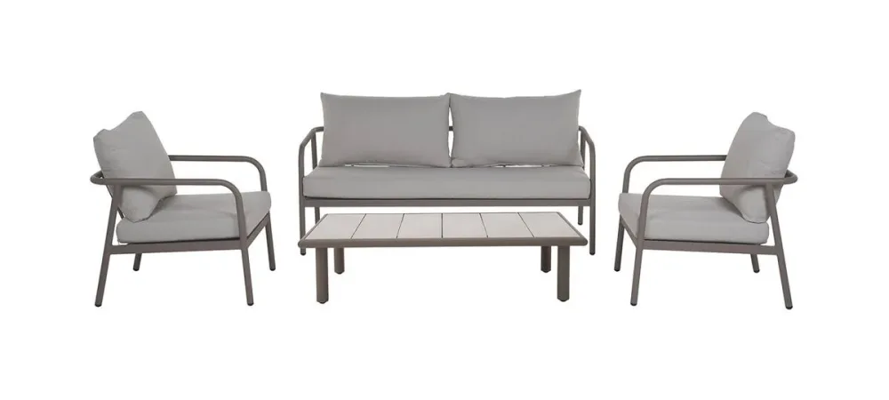 Schou Gartenlounge Olga 4 teilig Dusty Walnuss