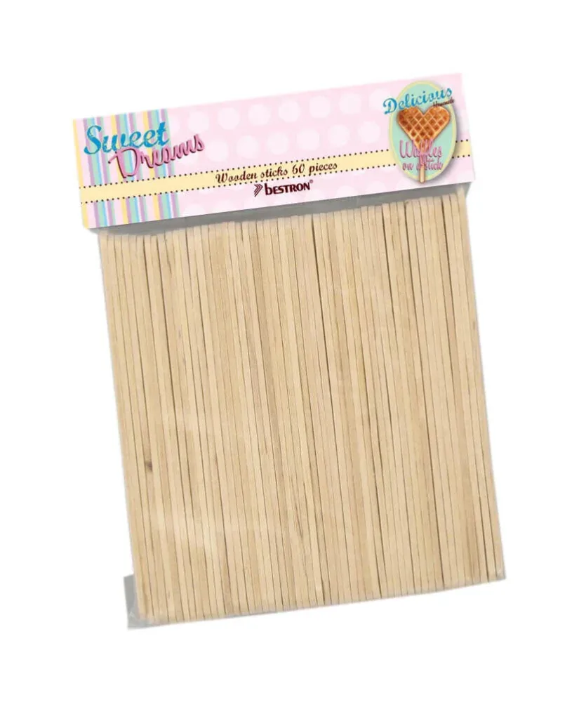 Bestron DST60 Hölzerne Stäbchen – Backutensilien/Backform – natur