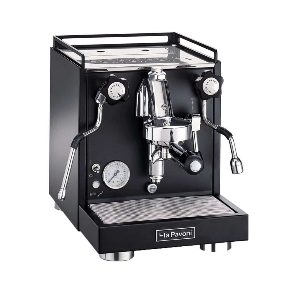 La Pavoni Semiprofesssionell Cellini Classic Nera Siebträgermaschine – Siebträgermaschine/Espressomaschine – schwarz