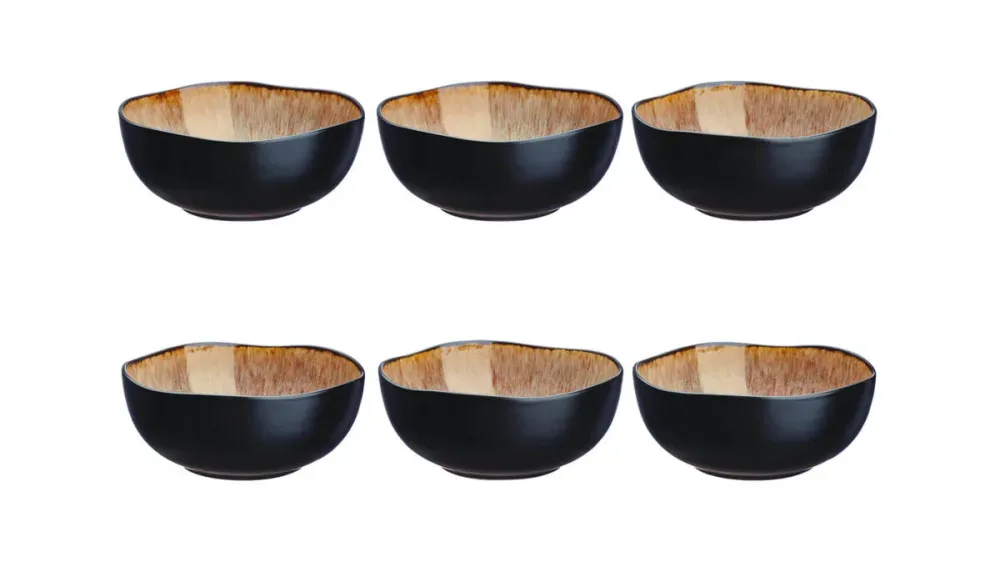 Björn Iris Schalen Set 6 tlg. Schwarz