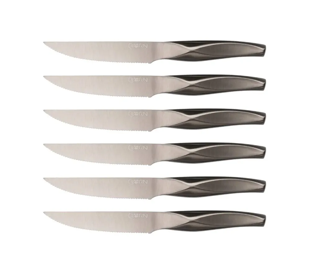 BJÖRN - Steakmesser-Set LARUS, One Size, Silber