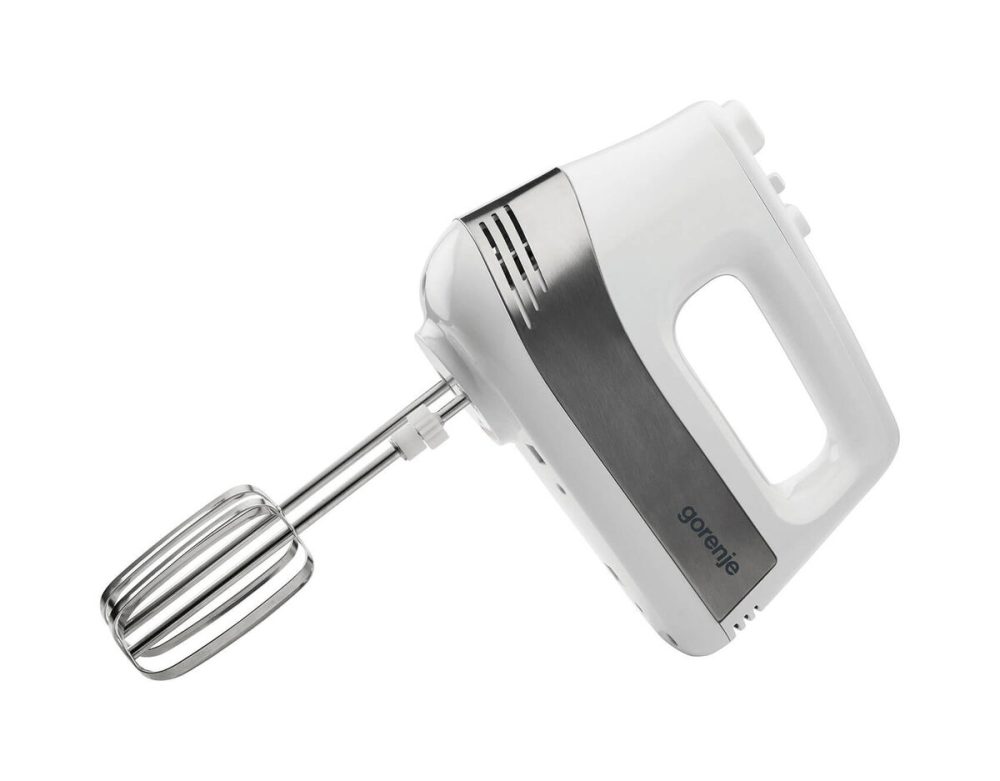 Gorenje Handmixer mit praktischem Geräteständer und Rührschüssel 3L – weiss