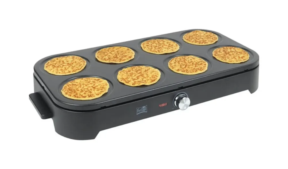 Fritel Gourmet Wok und Pfannkuchen Crêpes-Maker – Tischgrill