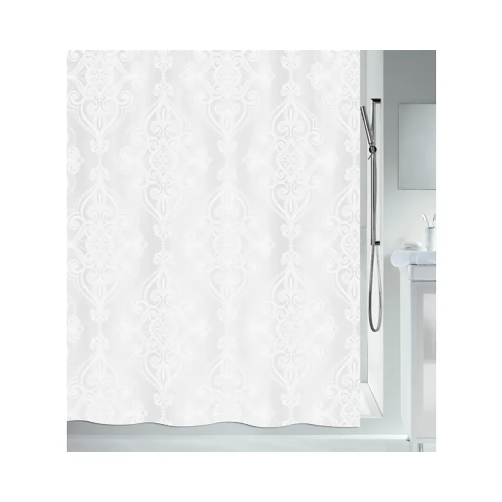 Spirella Rivoli Textilduschvorhang 180x200 cm Weiss