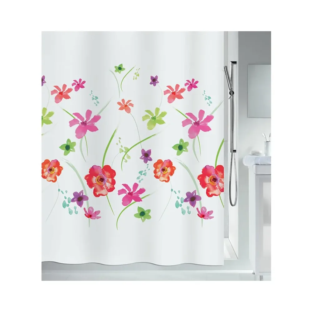 Spirella Flower Textilduschvorhang Meadow 180x200 cm