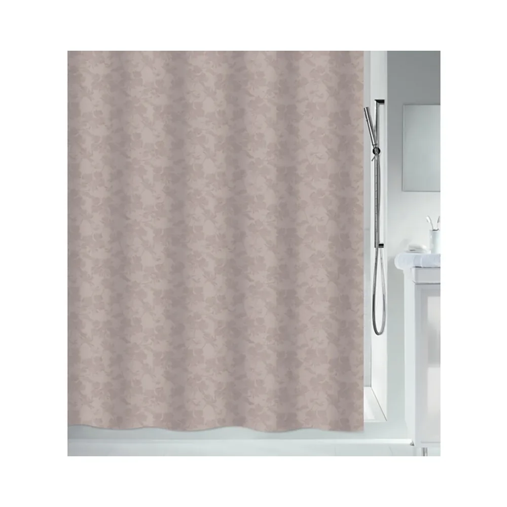 Spirella Duschvorhang Textil Mohnblumen | 180 × 200 cm