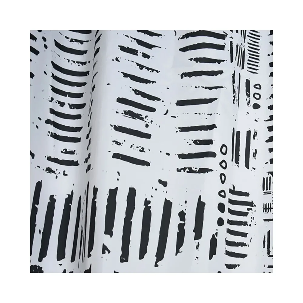 Spirella Duschvorhang Connection Schwarz | 180 × 200 cm