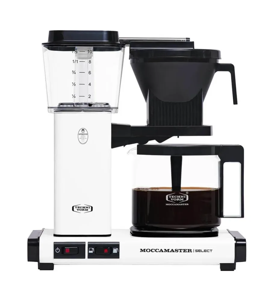 Moccamaster KBG Select - matt white Filterkaffeemaschine – weiss