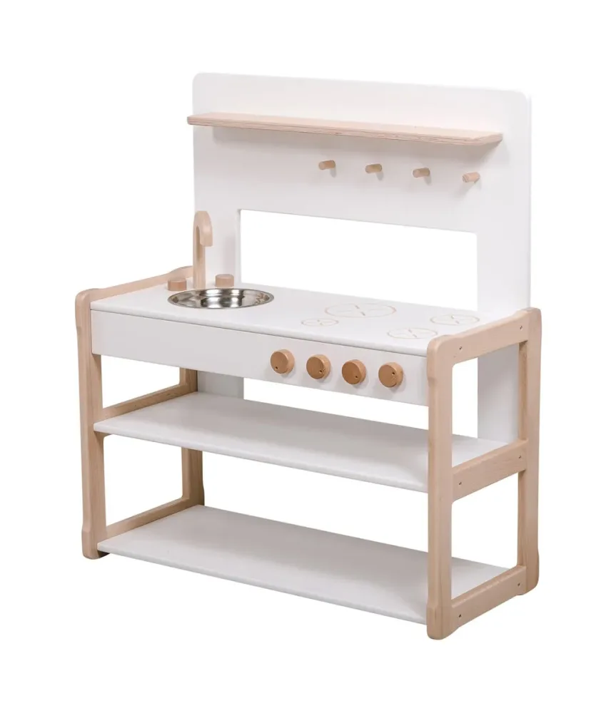 WOOD & LUCK WAL2081-W Spielzeugküche Weiss