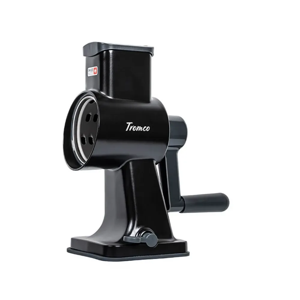 Tromco Trommelraffel-Set Alu Schwarz