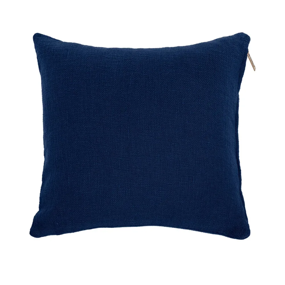 Tiseco - Kissen Cotton Slub, 60X60CM, Dunkelblau