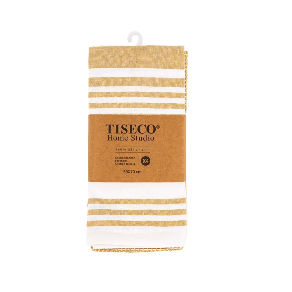 Tiseco 9576CAMEL Küchentuch 4 Stk. Hellbraun