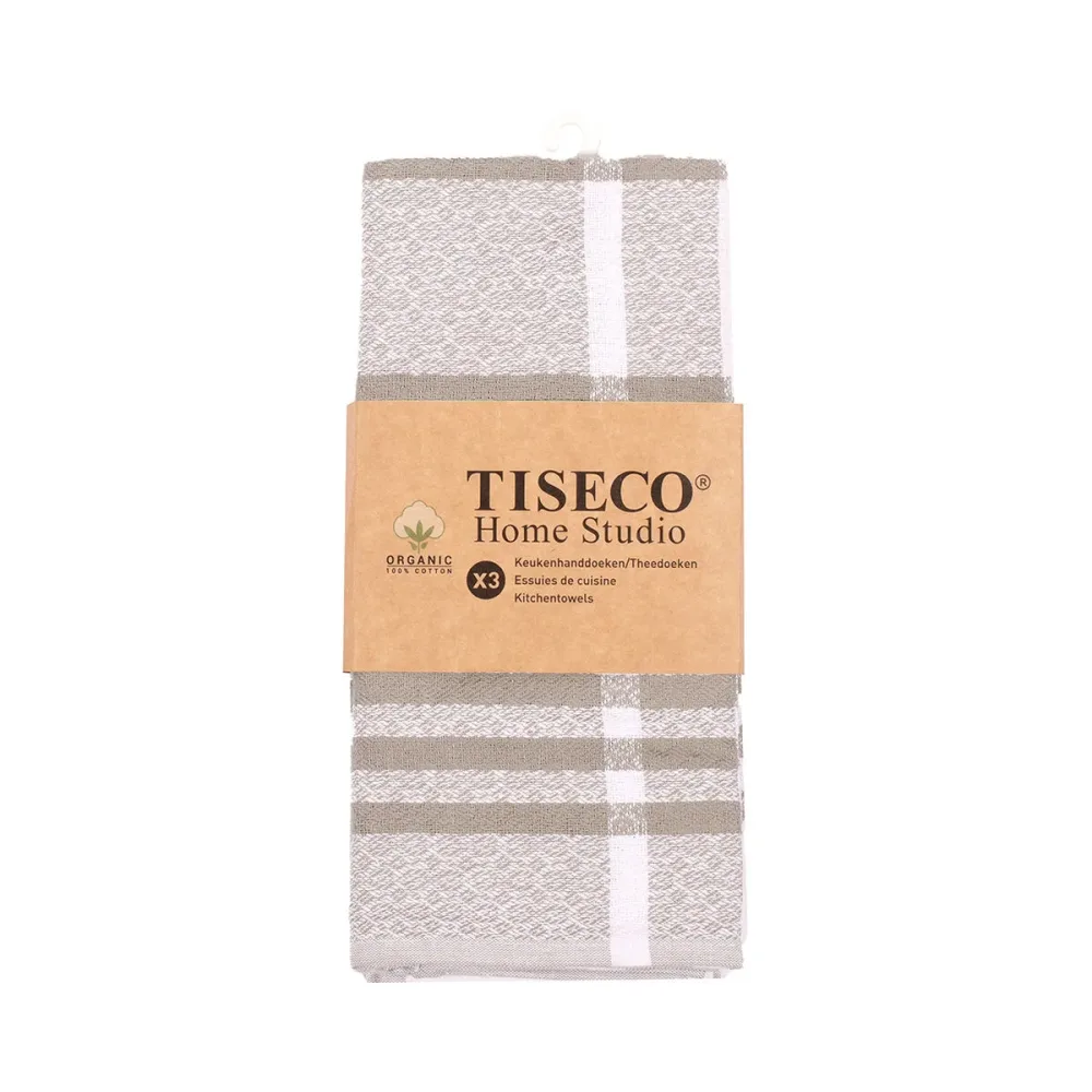 Tiseco 9530BEIGE Küchentuch 3 Stk. Beige