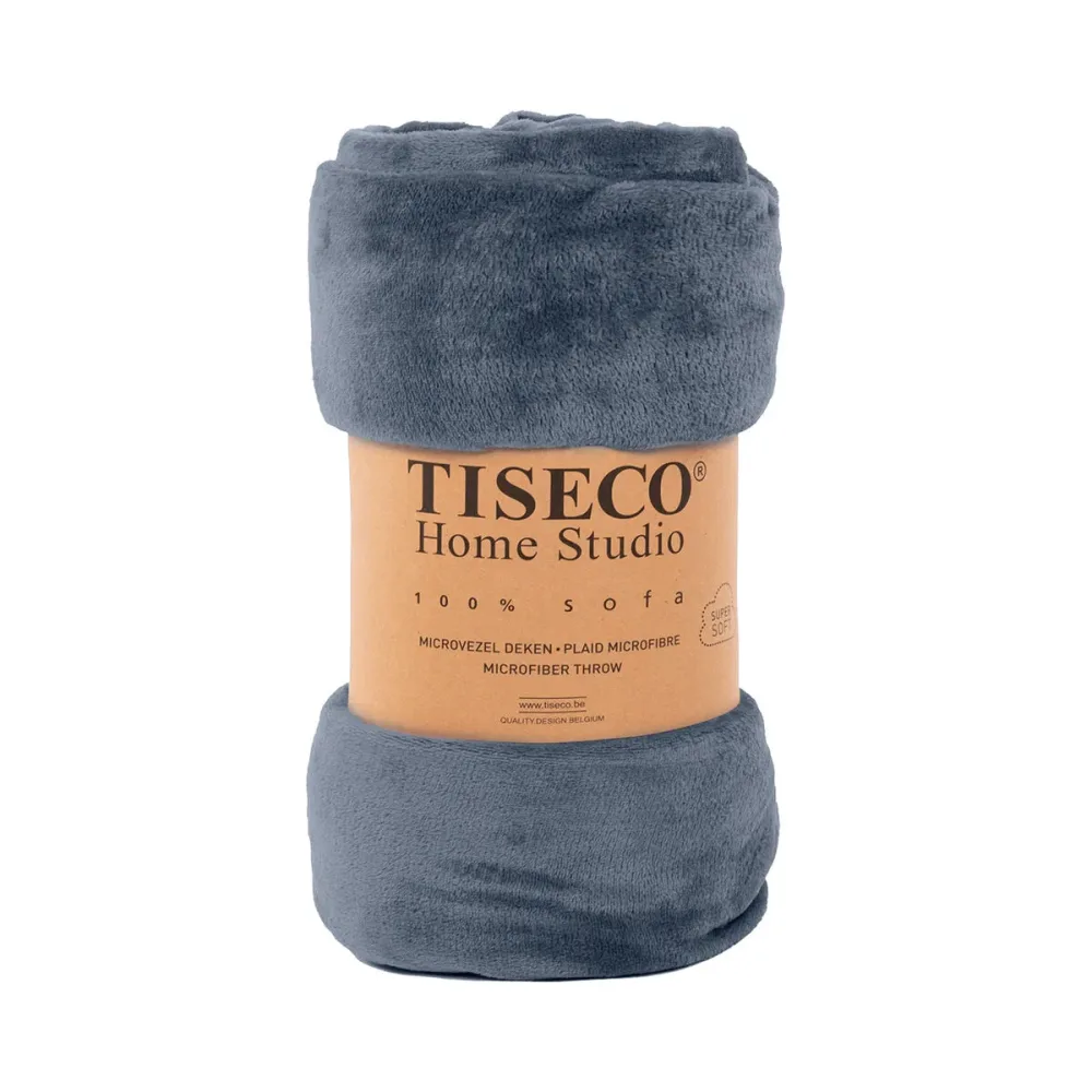 Tiseco 3227BLUESTONE Decke Dunkelblau