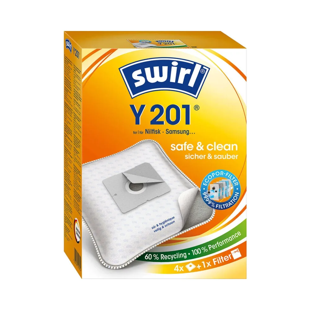 Swirl Y 201 EcoPor Staubsaugerbeutel – Staubsaugerbeutel/Staubbeutel