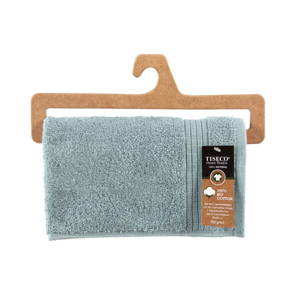 Tiseco 3546STONEBLUE Handtuch 2 Stk. Blau