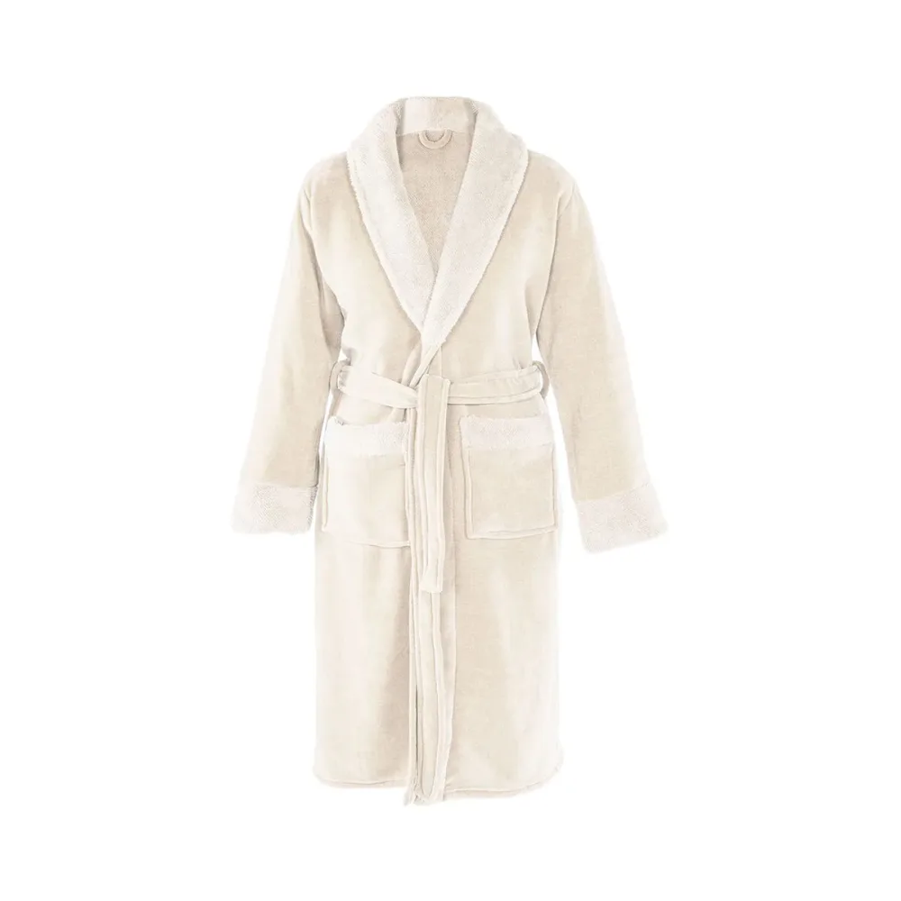 Tiseco 3539IVORY Bademantel Elfenbein