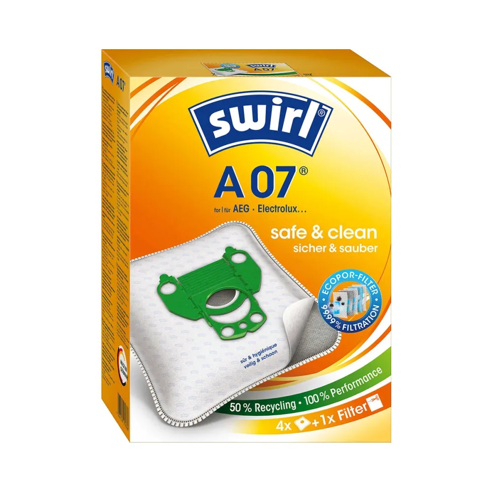 Swirl Staubfilterbeutel A 07 AirSpace® 4 Stück