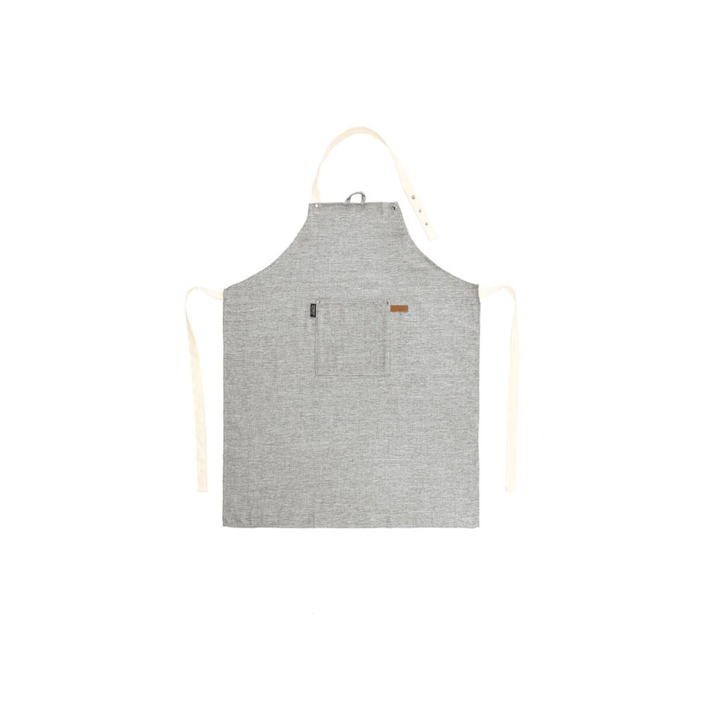 Küchenschürze Hercules Grau Leinen/Polyester 85 cm 68 cm - Küchenschürze